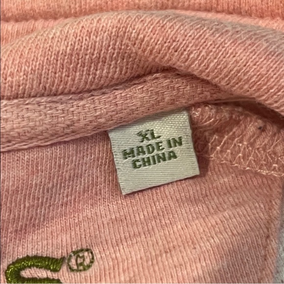 Orvis Jacquard Cable Knit Quarter Zip Pullover Sweater Pink - Picture 7 of 10